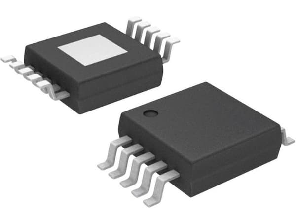 Microchip Technology MCP4728-E/UN Uppsättning av dataloggnings-IC - MSOP-10 digital-analog omvandlare (DAC)
