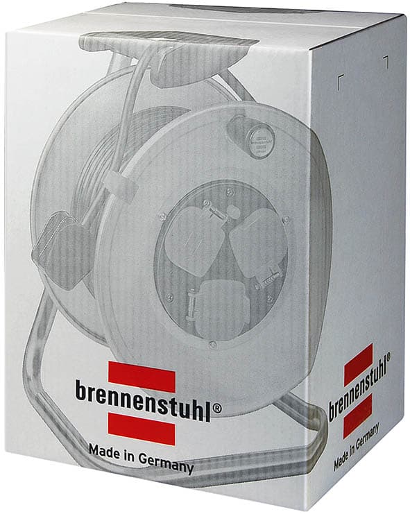 Brennenstuhl 25m H05VV-F 3G1,5, 25 m, 4 AC-pistorasia(a), Monivärinen, Musta, 1 kpl