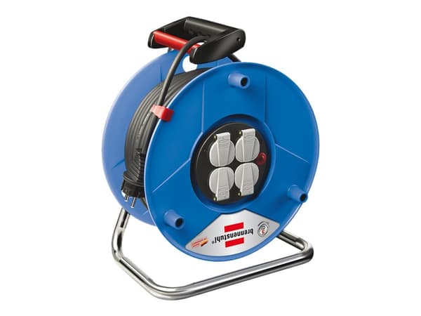 Brennenstuhl 25m H05VV-F 3G1,5, 25 m, 4 AC-pistorasia(a), Monivärinen, Musta, 1 kpl