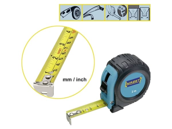 Hazet 2154N-2 2154N-2 Målebånd 2 m Stål
