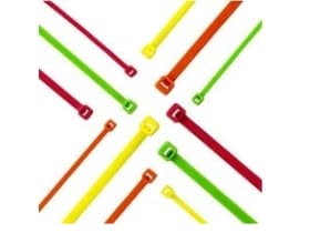 Panduit Cable Tie, 8.0"L (203mm), Intermediate, Nylon, Fluorescent Orange, 1000pc, Nylon, Oransje, 203 mm