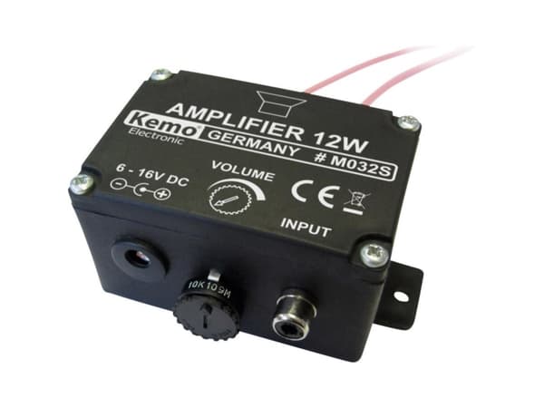 Kemo M032S Monovahvistin Rakennusmoduuli 6 V/DC, 9 V/DC, 12 V/DC, 16 V/DC 12 W 4 Ohm