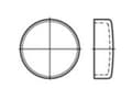 Miniatyrbilde 3 av 4: TOOLCRAFT Beskyttelsesdæksel Stål 107074 100 stk (Ø) 20 mm