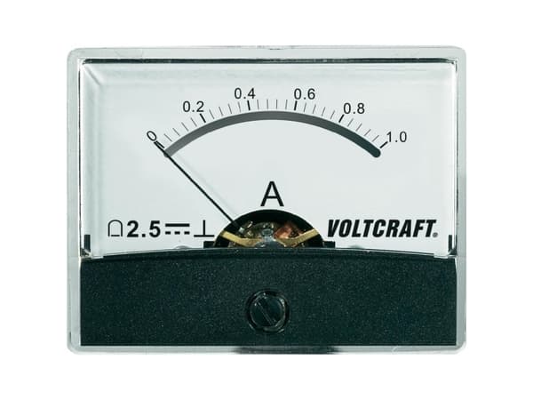 VOLTCRAFT AM-60X46/1A/DC AM-60X46/1A/DC Måleapparat til indbygning AM-60X46/1A/DC 1 A Drejespole