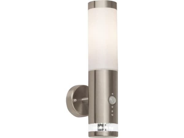 Brilliant Bole - Vägglampa - 1 uttag - E27 - rostfritt stål