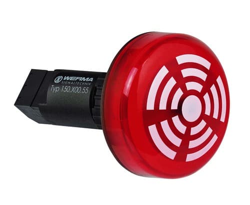 Werma 150.100.68, Punainen, 50000 h, Polykarbonaatti (PC), -20 - 50 °C, IP65, 230 V