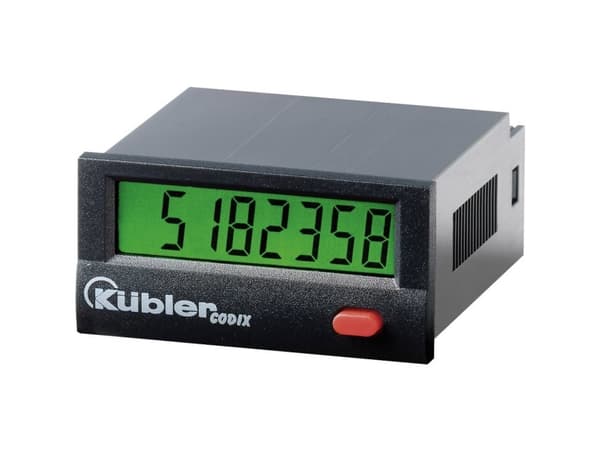 Kübler Automation Pulse Counter Codix 132 AC, Indbygningsmål 45 x 22 mm, N/A