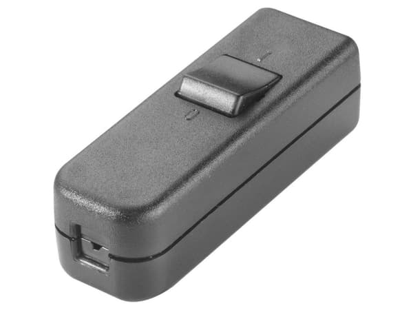 interBär 8006-004.01 Snorafbryder Sort 1 x Off/On 6 A 1 stk