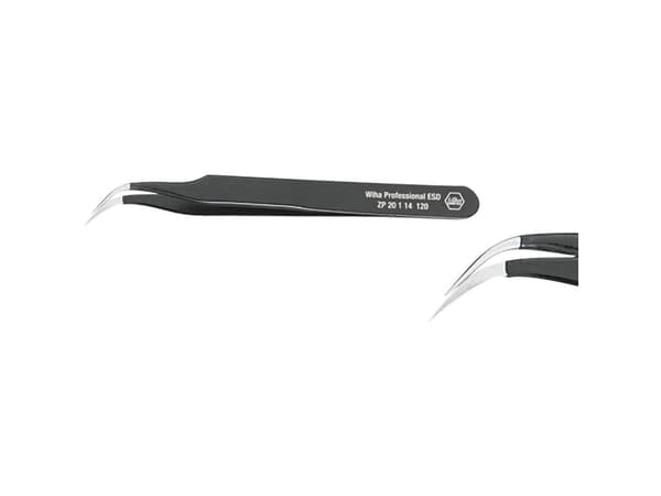 Wiha ZP 20 1 14, Kromnickelstål, Rostfritt stål, Svart, Rostfritt stål, 19 g, 12 cm, 1 styck
