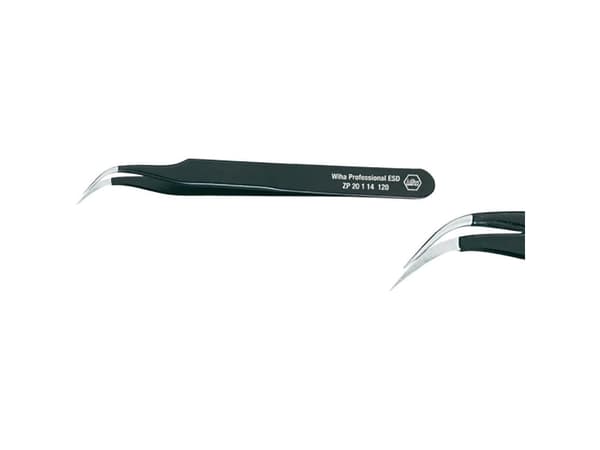 Wiha ZP 20 1 14, Kromnickelstål, Rostfritt stål, Svart, Rostfritt stål, 19 g, 12 cm, 1 styck