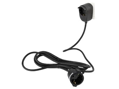 REV 0016150514, 5 m, inomhus, Svart, 2 AC-utgångar, 3500 W, 1 styck