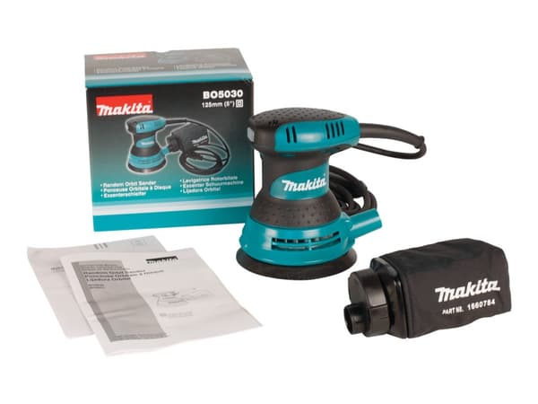 Makita BO5030 - Sander med tilfeldig krets - 300 W - 125 mm