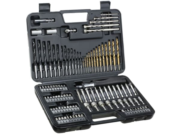 DeWALT DT0109-QZ - Borr- och skruvmejselbitsats - för trä, metall, betong - 109 delar