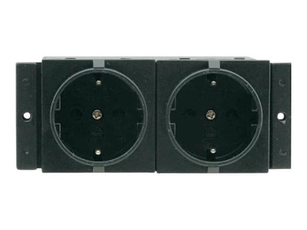 Kramer TBUS Power Socket Module TS-2DE - Uttag för nedsänkt montering - ström X 2