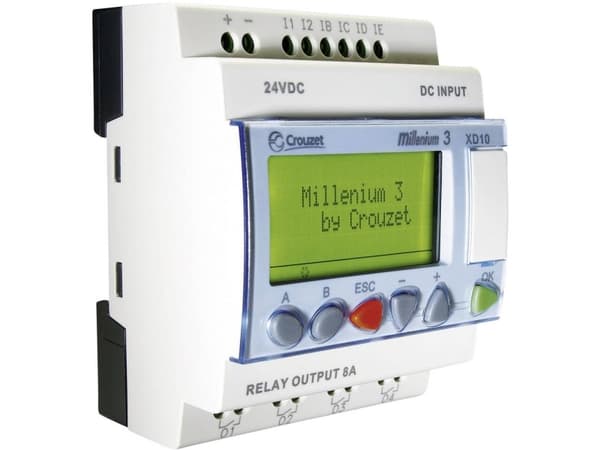 Crouzet 88970141 Millenium 3 XD10 R PLC-styringsmodul 24 V/DC PLC-styringsmodul 24 V/DC