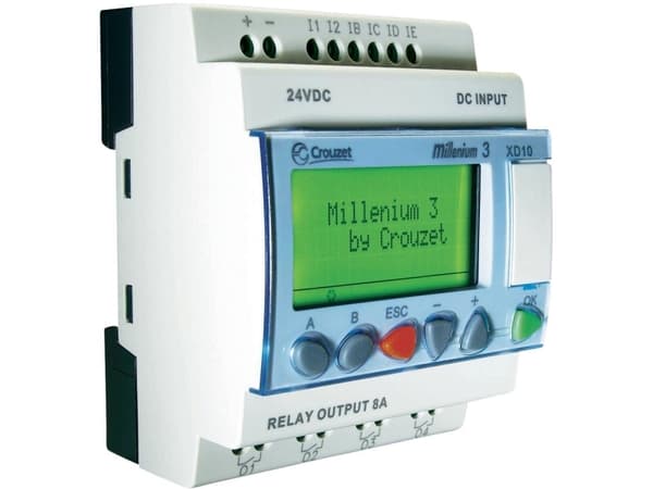 Crouzet 88970141 Millenium 3 XD10 R PLC-styringsmodul 24 V/DC PLC-styringsmodul 24 V/DC