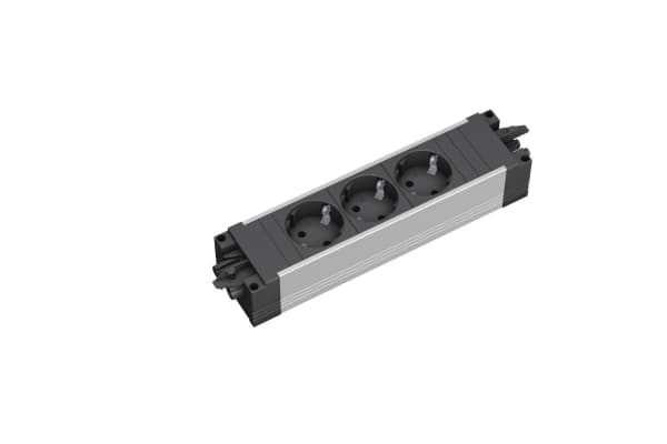 Bachmann 336.600, Musta, 3 AC-pistorasia(a), 230 V, 3680 W, 16 A