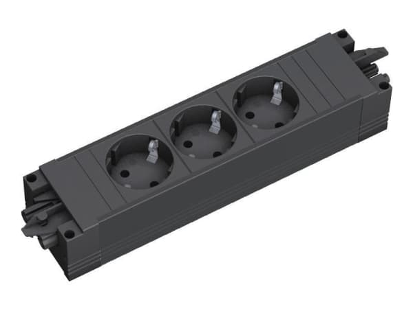 Bachmann 336.600, Musta, 3 AC-pistorasia(a), 230 V, 3680 W, 16 A