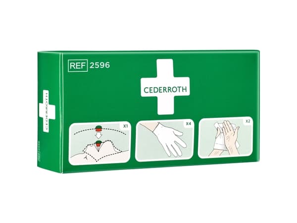 Beskyttelsespakke Cederroth 2596 - inkl. maske/handsker/håndrens