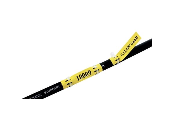 LAPP 83254760 LFL1H YE/WH Kaapelitarra Fleximark 26 x 9 mm Värimerkintäkenttä: keltainen Tarrojen määrä: 40 kpl