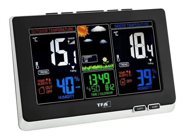 TFA Spring - Väderstation - svart, silver