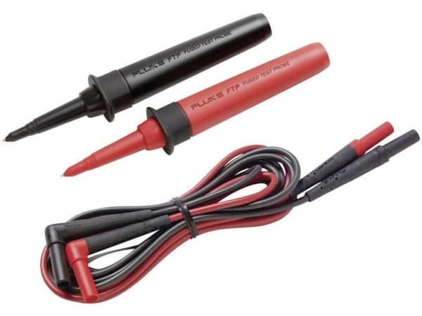Fluke FTPL-1 Turvatestausjohtosarja [teräliitin 4 mm - teräliitin 4 mm] 1,00 m musta, punainen 1 kpl 1 kpl