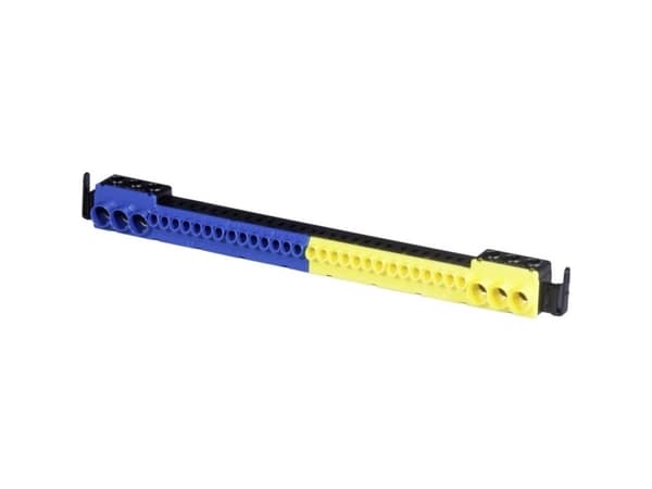 F-Tronic 9910010 Stikklemme Blå , Gul Leder-tyyppi = N, PE