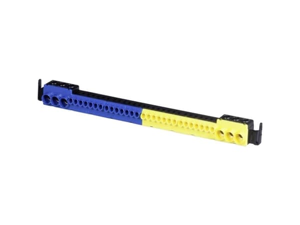 F-Tronic 9910010 Stikklemme Blå , Gul Leder-tyyppi = N, PE