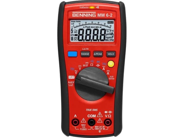 Benning 044087 Digitaalinen käsiyleismittari CAT III 1000 V, CAT IV 600 V Näyttö (määrät): 6000