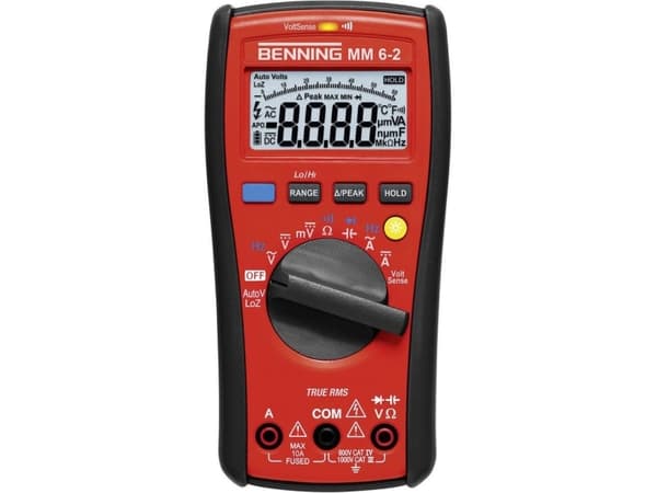 Benning 044087 Digitaalinen käsiyleismittari CAT III 1000 V, CAT IV 600 V Näyttö (määrät): 6000