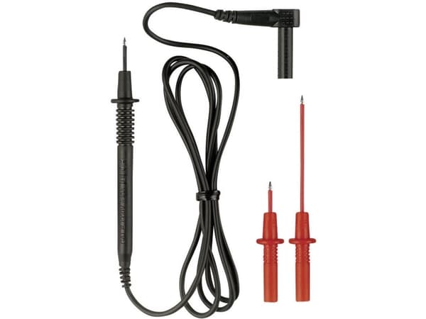 Benning 044119 Turvatestausjohtosarja [Lamellipistoke 4 mm - Testikärki] 1,00 m Musta 1 kpl 1 kpl