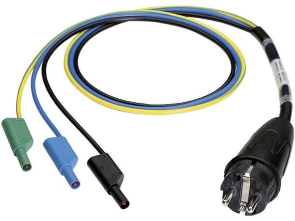 Benning mätadapter [ jordkontaktplugg - lamellplugg 4 mm] beröringssäker mätadapter jordkontaktplugg - (044142)