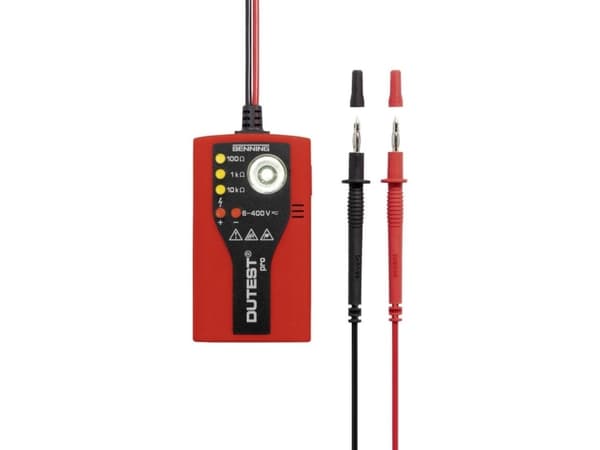 Benning DUTEST pro Gennemgangs-kontrolapparat CAT III 300 V LED, Akustik