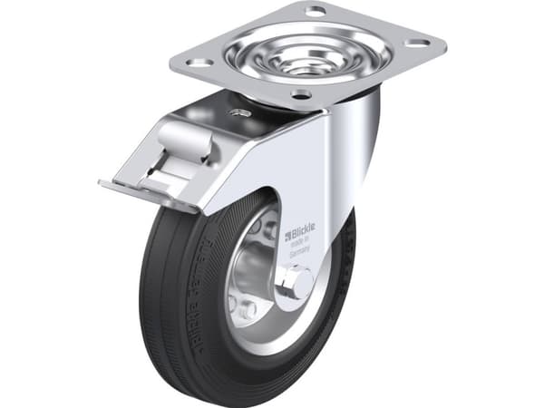 Styrehjul med bremse Blickle LE-VE 125R-FI
