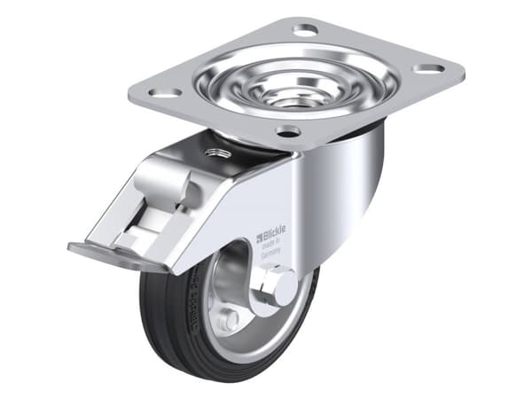 Styrehjul med bremse Blickle LE-VE 80R-FI