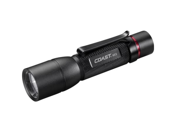 Coast HX5 lommelygte med enhåndsfokus og op til 410 lumen