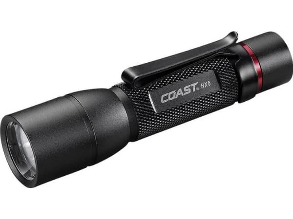 Coast HX5 lommelygte med enhåndsfokus og op til 410 lumen