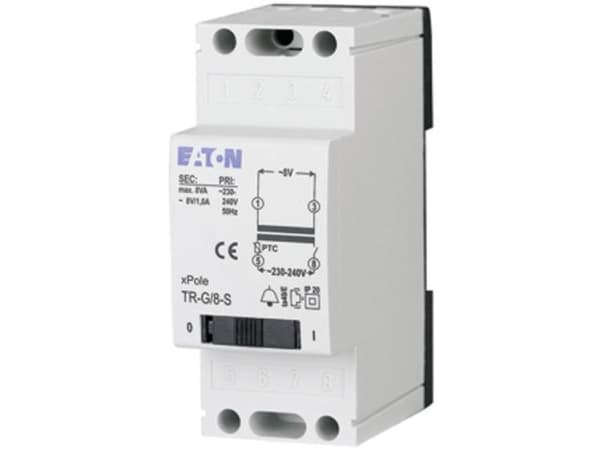 Eaton 272483 Dørklokke-transformator 4 V/AC, 8 V/AC, 12 V/AC 2 A