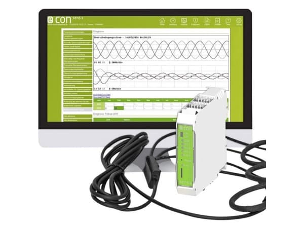 econ solutions econ sens3PRO - 3000A Net-analyseapparat 3-faset Med loggerfunktion