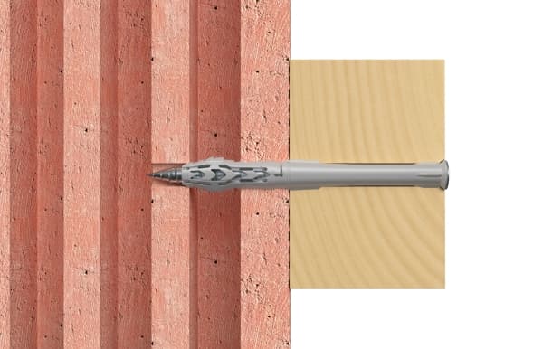 Fischer 503002, Kit med skruv och väggplugg, Tegel, Betong, Torx, TX30, ETA-07/0121, 120 mm