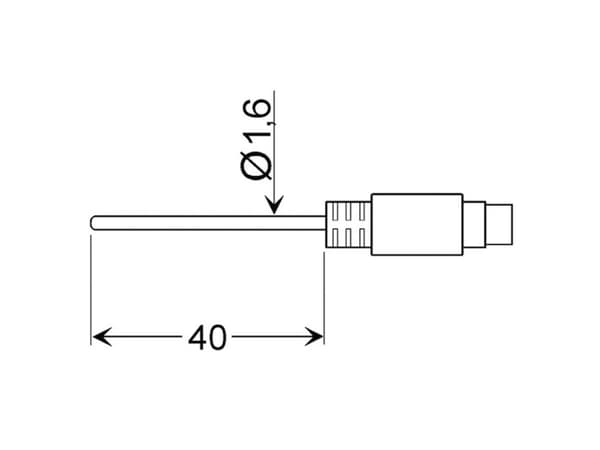 Greisinger GLF 401 MIN luftsensor -25 til 70 °C Sensor type Pt100
