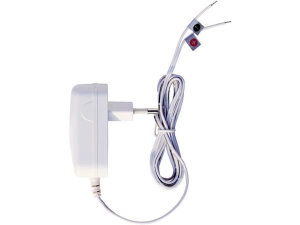 M-E MODERN-ELECTRONICS plug-in strømforsyning DC 15 V/ 1 A (40780)