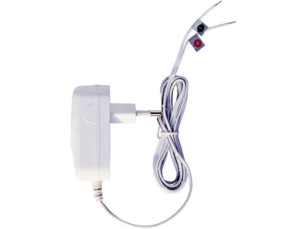 M-E MODERN-ELECTRONICS plug-in strømforsyning DC 15 V/ 1 A (40780)