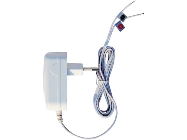 M-E MODERN-ELECTRONICS plug-in strømforsyning DC 15 V/ 1 A (40780)