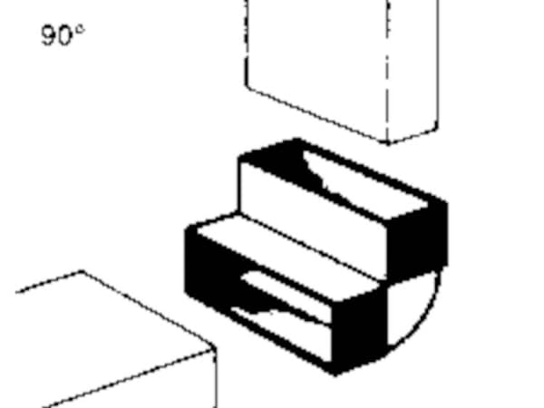 Wallair 20200113 Fladkanals-ventilationssystem 100 Afbøjningsbue