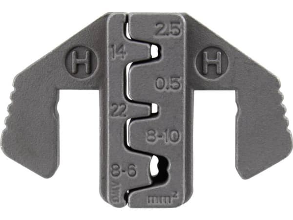 TOOLCRAFT PLE-0H 1423407 Krympningsinsats Platt kontakt, D-SUB-kontakt 2,5 till 10 mm² Passar till märket TOOLCRAFT PZ-500