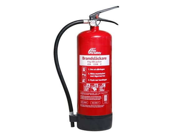 Brandsläckare Röd 6kg 43A