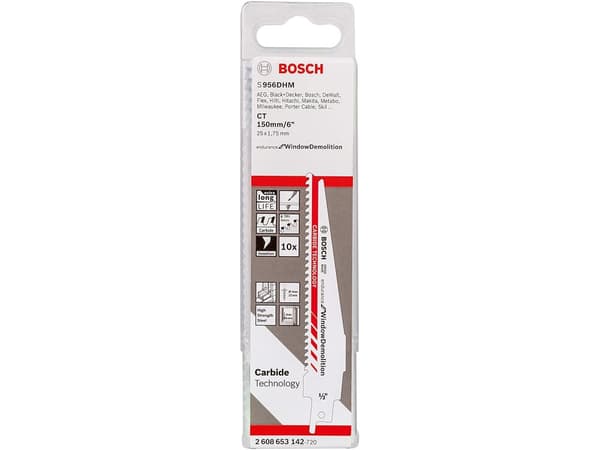 Bosch Endurance for WindowDemolition S 956 DHM - Sagblad - for window fixing screws, metal window frames, plastic window frames, wood window frames -