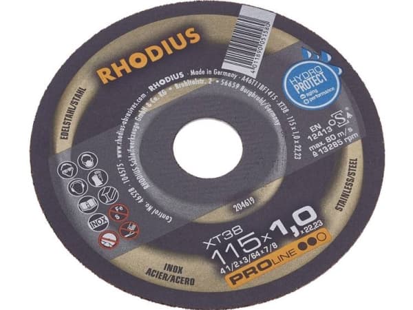 Rhodius FT38 TOP 205602 Skæreskive lige 125 mm 22.23 mm 1 stk