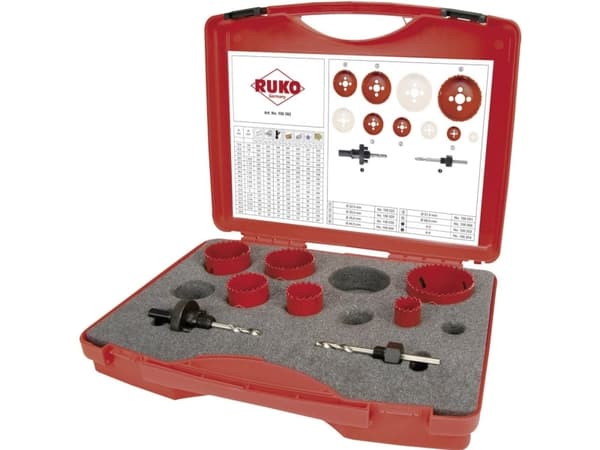 RUKO 106302 106302 Stiksavs-sæt 8 dele 22 mm, 29 mm, 35 mm, 44 mm, 51 mm, 68 mm 1 Set